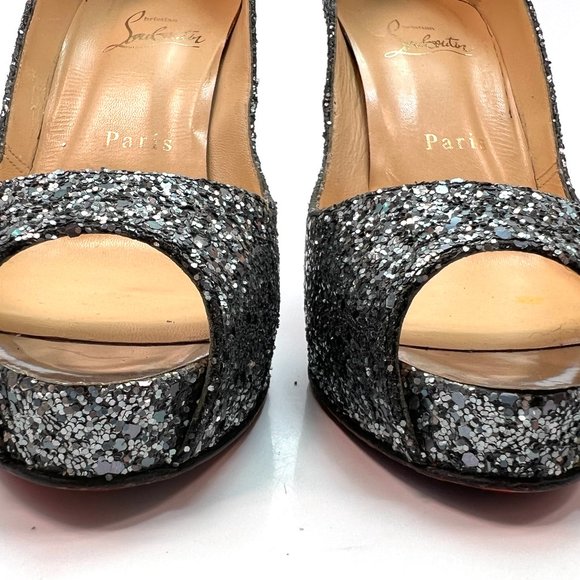 🌷❤️‍🔥FINAL SALE 🔥 NO OFFERS🌷💥Christian Louboutin Very Prive 120 Pumps 38 - Picture 2 of 7